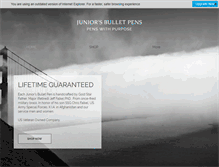 Tablet Screenshot of juniorsbulletpens.com